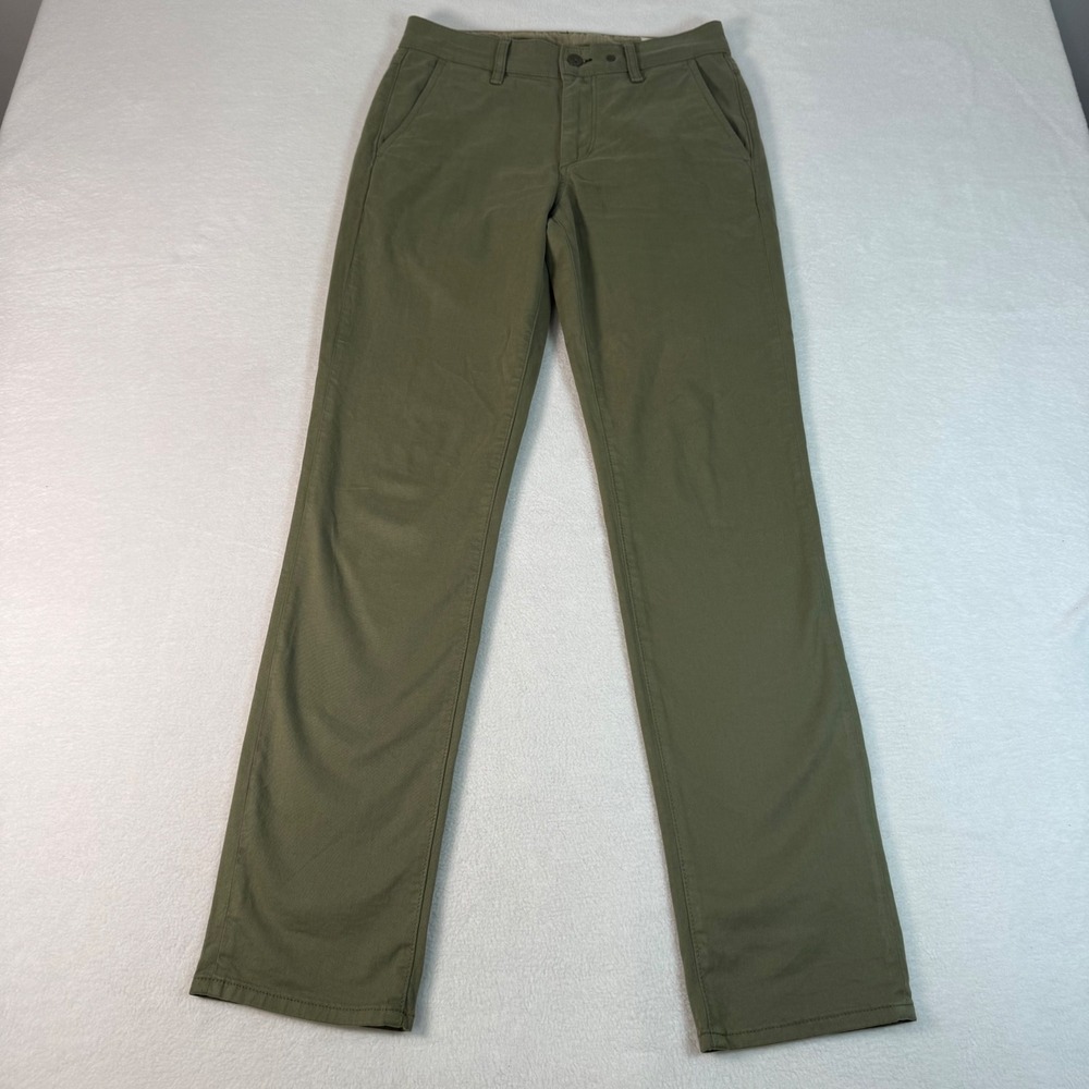 Rag & Bone Chino Pants Mens 28 Pale Army Green Cotton Stretch Quiet Luxury Slim